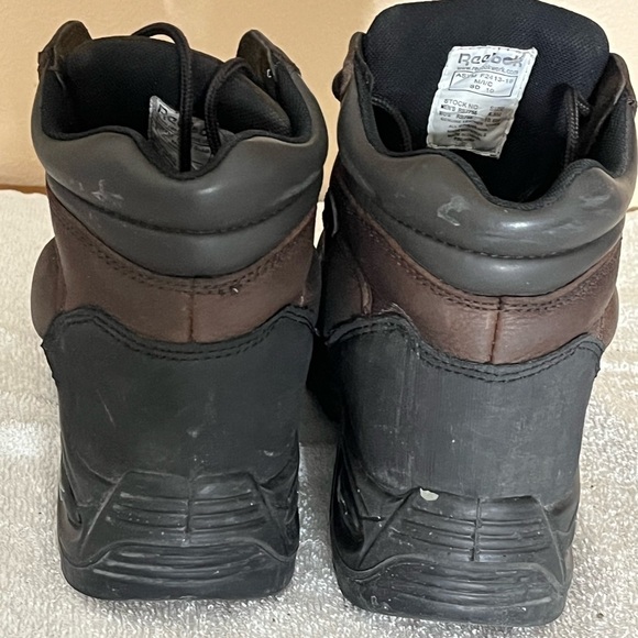 Reebok High Top Safety Steel Toe Shoes Sz 8 1/2 main image 10